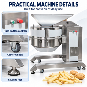 Cortadora de Papas Fritas Eléctrica de Acero Inoxidable, Máquina para Cortar Papas en Tiras para Plantas de Producción de Alimentos - Product Image 6