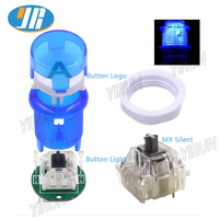 Manette de jeu d'arcade LED avec encodeur USB, bouton micro-interrupteur Cherry MX, joystick LED pour Switch 2219C