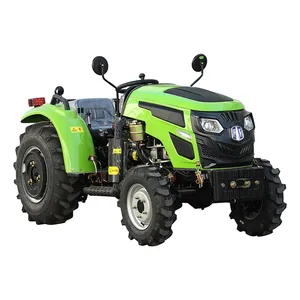 Lingke New Agricultural Tractor Four Wheel 4WD New Chinese Farm 50HP Beautiful Tractors for Sale