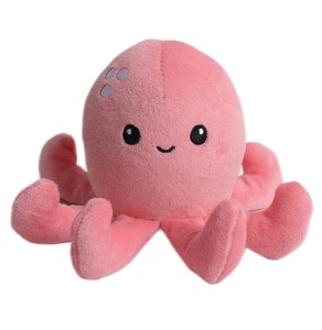 Peluche di polpo carino con animali marini riciclati al 100% ecologici - Product Image 1