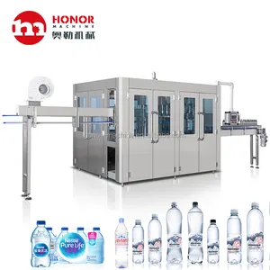 Automatic Mineral Liquid Water Pet Bottle Washing Filling Machine