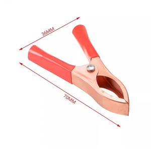 30A rouge + noir 80mm Crocodile voiture <span class=keywords><strong>caravane</strong></span> Van batterie Test plomb Clips meilleure Promotion pinces crocodiles - Product Image 3