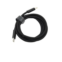 Kabel Data USB-C ke Type-C 240W 5A Pengisian Cepat, Berbahan Nilon Kepang 2M untuk Ponsel & Printer