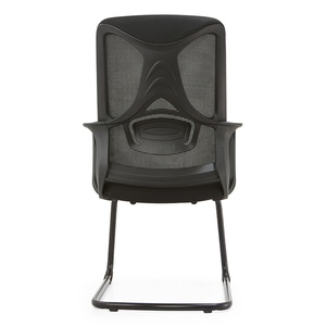 Silla de Oficina Personalizada Negra con Respaldo Medio y Malla, Silla Ejecutiva para Sala de Reuniones, Silla para Sala de Conferencias - Product Image 3