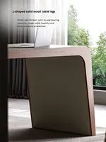 Bureau d'ordinateur moderne de luxe minimaliste italien haut de gamme pour le bureau à domicile avec tiroirs