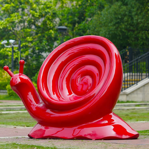 Fabriek Custom Outdoor Hars Zitbank Sculptuur Glasvezel Cartoon Dier Slak Stoel Standbeeld - Product Image 2