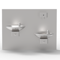 Modèle TB9-3FS ADA double fontaine à boire murale et activée par le mouvement avec remplissage de bouteille à capteur IR
