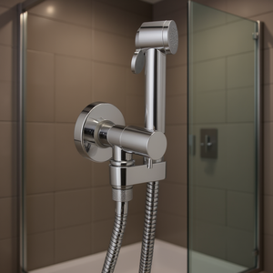 Ensemble de douche complet Paloma avec bouton, finition chromée, accessoires de salle de bain - Product Image 3