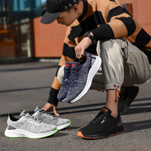Chaussures de course de style nouveau <span class=keywords><strong>2021</strong></span>, chaussures de sport décontractées pour hommes, baskets respirantes en mesh - Product Image 6