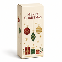 Boîtes en carton personnalisées imprimées pour Noël avec logo pour l'emballage de cadeaux de fin d'année