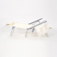 Chaise de plage pliante extérieure légère chaise pliante en aluminium à siège bas de style moderne pour une utilisation à la plage