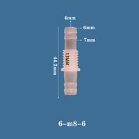 Raccord de tuyau en polyéthylène Chang En 6 mm, surface lisse, norme internationale, raccords pour tuyaux d'eau/carburant/air