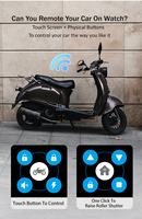 NTO montre intelligente système d'alarme de voiture clé de voiture à distance portable entrée sans clé démarrage du moteur à distance verrouillage central montre intelligente alarmes de voiture