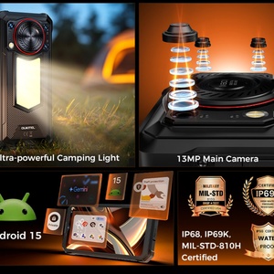 Teléfono Inteligente Resistente Oukitel 4+128GB T615 Android 15 con Linterna, Altavoz Potente, 11000mAh, Pantalla de 6.52 Pulgadas, Modelo WP53S - Product Image 4