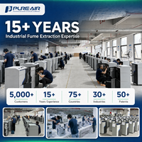 Extracteur de fumées modulaire intelligent IoT Pure-Air PA-D2400 pour la fabrication de cosmétiques à usage industriel