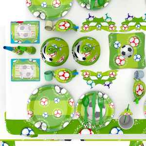 Decoraciones para Fiesta de Cumpleaños Infantil de la Copa Mundial, Set de Artículos para Fiesta de Unicornio Arcoíris - Product Image 2