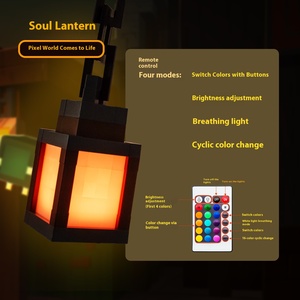 Il mio <span class=keywords><strong>mondo</strong></span> moderno camera da letto per bambini a LED luce notturna ABS ornamento modello luce luminosa lanterna torcia ricarica atmosfera <span class=keywords><strong>di</strong></span> gioco - Product Image 3