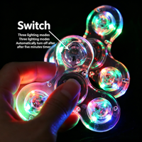 Oferta Especial: Spinner LED Luminoso Transparente, Juguete Antiestrés de Neón para Fiestas