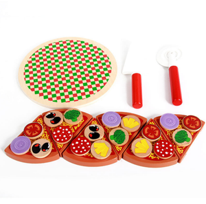 <span class=keywords><strong>Cuisine</strong></span> éducative <span class=keywords><strong>et</strong></span> nourriture ensemble <span class=keywords><strong>de</strong></span> <span class=keywords><strong>pizza</strong></span> en bois jouets <span class=keywords><strong>de</strong></span> jeu pour enfants d'âge préscolaire - Product Image 4