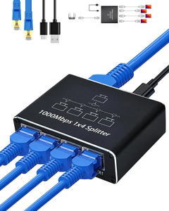 Nouveau répartiteur réseau Gigabit avec commutateur LAN à deux connexions qui permet l'accès du routeur à Internet simultanément - Product Image 4