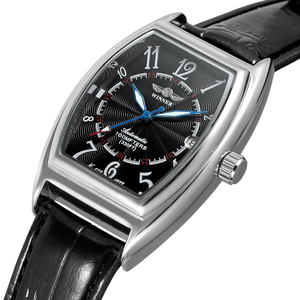 Montre de luxe Winner, squelette, <span class=keywords><strong>mouvement</strong></span> <span class=keywords><strong>automatique</strong></span>, avec bracelet en cuir, Jam Tangan, montres pour hommes, Reloj Para Hombre, montres-bracelets - Product Image 3
