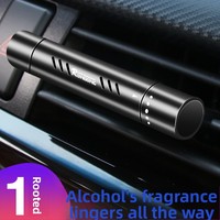 Désodorisant de voiture à fixation sur grille d'aération, parfum solide longue durée, senteur légère, ornement décoratif intérieur en alliage