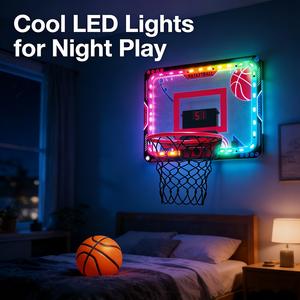 <span class=keywords><strong>Panier</strong></span> de <span class=keywords><strong>basket</strong></span> électronique avec lumières LED, effets sonores, télécommande, <span class=keywords><strong>panier</strong></span> mobile, jouet de <span class=keywords><strong>basket</strong></span> à suspendre à la porte <span class=keywords><strong>pour</strong></span> enfants - Product Image 3