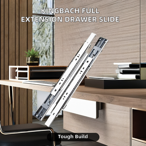 Kingbach Furniture Full Extension MS <b>Drawer</b> Slide Rail Telescopic Ball Bearing Slides System Iron Channel for Kitchen Mall - Product Image 2