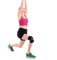 Genouillère légère et respirante à compression réglable pour la protection sportive
