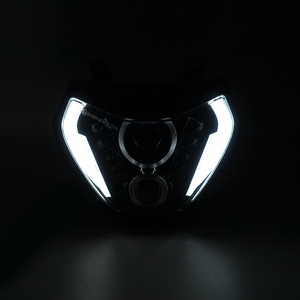 Faros Delanteros LED DRL de Luz Alta y Baja con Proyector para Motocicleta Yamaha <span class=keywords><strong>MT07</strong></span> MT09 FZ09 - Product Image 4
