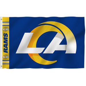 В наличии, флаг футбольной команды 3x5 футов, высококачественный индивидуальный дизайн, флаг Лос-Анджелеса, 100% полиэстер, спортивный флаг Nfl - Product Image 1