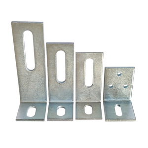 Équerre en acier galvanisé 40x60 50x70 en forme de L pour la connexion et la fixation, support métallique anticorrosion - Product Image 1