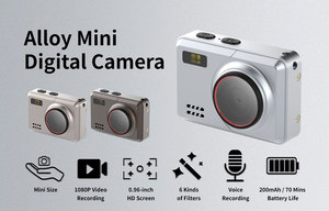 DC23M 2MP 1080P Metall Mini Digitalkamera Knopfförmige Taschenkamera CMOS MicroSD Tragbare Kompaktkamera - Product Image 3
