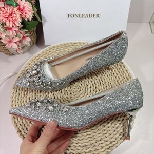 Chaussures Femme Tendance en Soie à Paillettes Bling – Escarpins de Bureau Élégants pour Femmes - Product Image 6