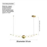 Lámpara de Araña de Hierro y Vidrio de Diseño Francés, Tamaño Mediano, LED, Iluminación Moderna de Lujo para Salas de Estar/Comedores, Elegante Lámpara Planet para Tiendas