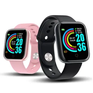 D20 Y68 النساء و الرجال Smartwatch ل أبل IOS الروبوت مراقب معدل ضربات القلب ساعة ذكية الدم ضغط الرياضية معصم تعقّب