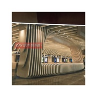 Revêtement mural décoratif insonorisant personnalisé moderne pour bâtiments, panneau mural 3D intérieur/extérieur, panneau mural en aluminium à bandes