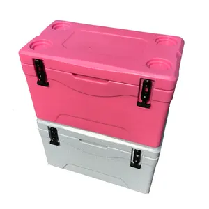 60L Plastic Solar Fishing Cooler Box Small Rotomolded Foam Fish Ice Cooler Box roto-molded coolers for hunt