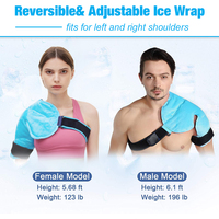 Compresse de gel réutilisable pour les blessures, vente chaude, grande compresse de gel pour le cou et les épaules