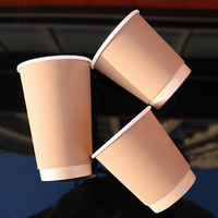 Gobelet à café isotherme jetable anti-fuite avec estampage à chaud pour boissons chaudes, thé au lait, personnalisable