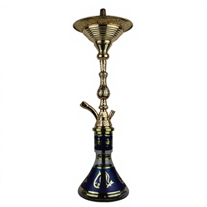 Authentique Ensemble Chicha Khalil Mamoon Finition Cuivre - Chicha Égyptienne Robuste avec Noyau en Laiton de 85 cm - Product Image 1