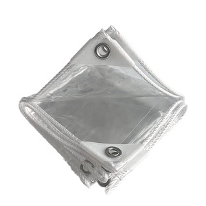 Telo Impermeabile Trasparente in PVC Tewango JSYD-FYB 0.35mm 500gsm con <span class=keywords><strong>Occhielli</strong></span> <span class=keywords><strong>da</strong></span> 50cm per <span class=keywords><strong>Tende</strong></span> <span class=keywords><strong>da</strong></span> <span class=keywords><strong>Sole</strong></span> e Balconi - Product Image 1