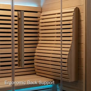 Sauna de Barril de Cedro Híbrida para Exteriores, Ideal para el Hogar, <span class=keywords><strong>Precio</strong></span> Bajo, Prefabricada, Diseño para 4 Personas, para Villas - Product Image 4