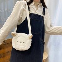 Porte-monnaie en peluche mignon Kiki Delivery Cat, sac à bandoulière en peluche pour adolescentes