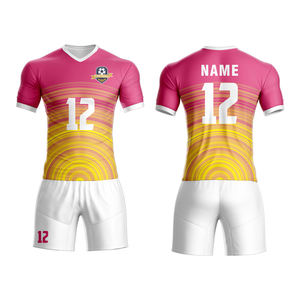 Unisex High Quality Soccer Wear OEM Sublimation Gedrucktes Logo Fußball trikot für Trainings club oder Team Jersey Großhandel Günstig - Product Image 4