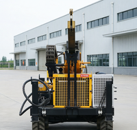 Foreuse hydraulique mobile 1500m avec châssis directionnel rapide pour l'exploration d'urgence de sources d'eau