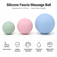 Balle de massage ronde, balle fascia, vente directe usine, personnalisable, pour massage des tissus profonds, pieds, cou, épaules, points de pression