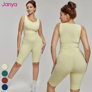 Logo kustom wanita Tank olahraga latihan luar ruangan sejuk ukuran besar atasan Yoga ritsleting bantalan tetap untuk dewasa berlari kurus - Product Image 6