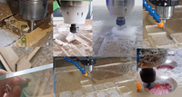 Fresadora de madera eficiente, fresadora CNC para trabajar la madera, máquina de grabado y fresado de madera en 3D