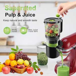 Accessoire de presse-agrumes de haute qualité pour batteur sur socle, presse-agrumes à froid lent pour accessoire KitchenAid avec <span class=keywords><strong>goulotte</strong></span> d'alimentation large de 4,5 pouces - Product Image 6
